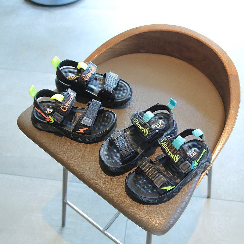 Sandal cao cấp cho bé trai, bé gái đi học khâu đế có size 26 -41 siêu bền êm chân quai dán tùy chỉnh (6606)
