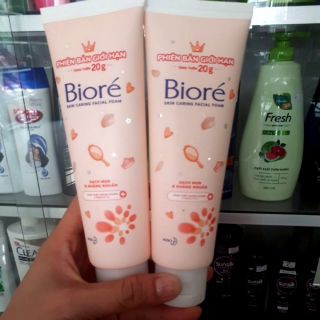 Combo 2 típ Sữa Rửa Mặt Biore Sạch Mụn & Kháng Khuẩn 120g .