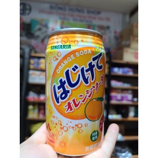 Nước giải khát có gas: nước soda cam sangaria 350ml