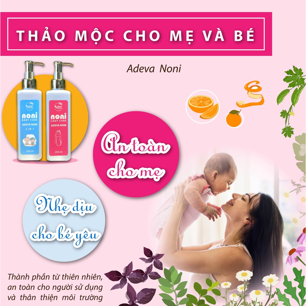 Combo Nước thảo mộc cho Mẹ và Bé ⚡FREESHIP⚡ - Nhẹ dịu cho mẹ và an toàn cho bé iu 100 ml