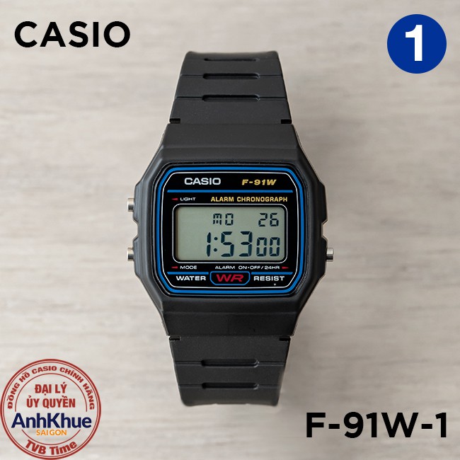 [Mã FARSBR243 giảm 15% đơn 249K] Đồng hồ nam dây nhựa Casio Standard chính hãng Anh Khuê F-91 & F-94 Series