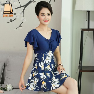 Bikini quần rời cho người lớn tuổi, đồ bơi trung niên trang nhã, bộ bơi đi biển đẹp cho các mẹ các bà