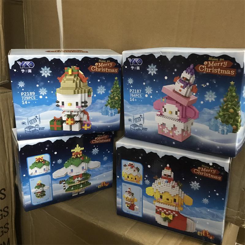 Mô Hình Đồ Chơi Lắp Ráp Nhân Vật Hoạt Hình kitty melody cinnamoroll stellalou anime nanoblock Quà Tặng Giáng Sinh Năm Mới Cho Bé Gái