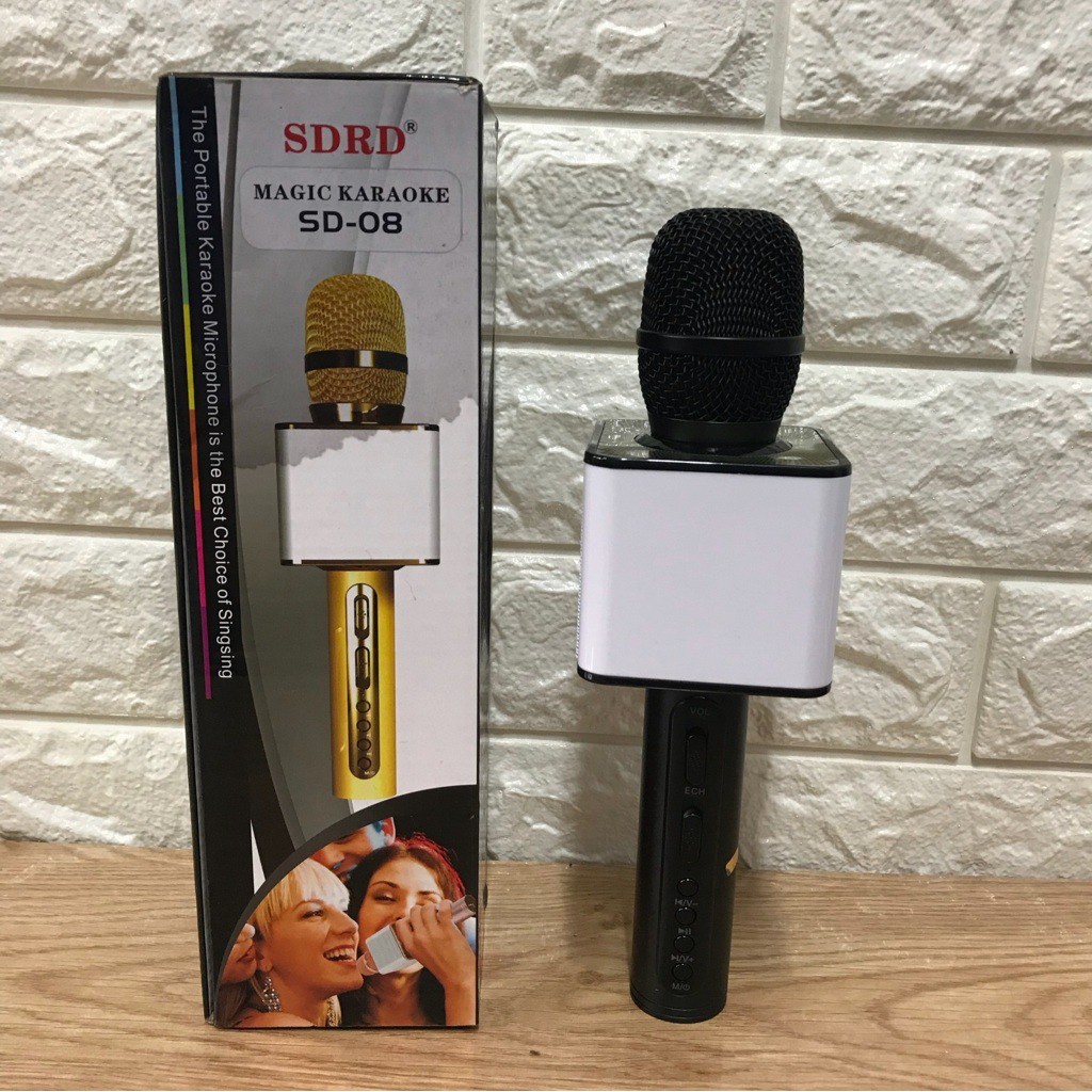 Loa kèm Micro Karaoke SDRD Sd08 17 18 YS98 chính hãng Chất Lượng cao - nhỏ gọn, phù hợp du lịch, giao lưu, quà tặng
