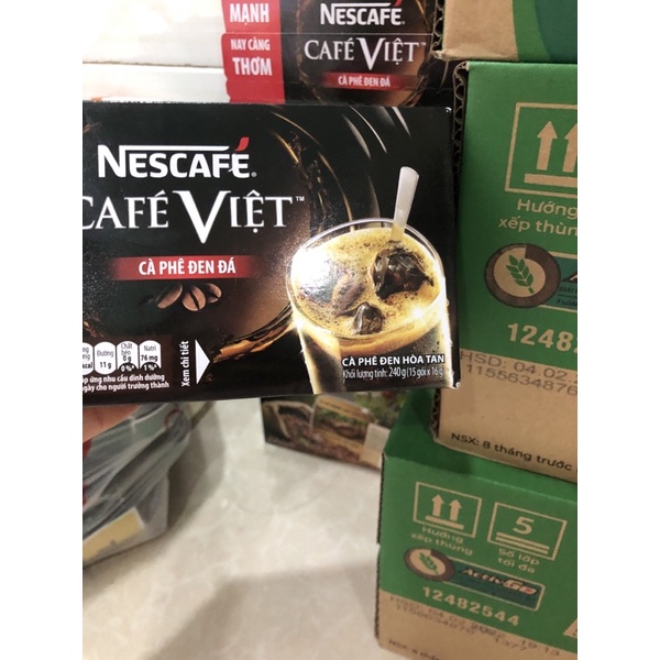 cafe việt  đen đá hộp(15gx16g)