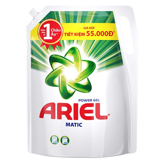 Nước Giặt Ariel Matic đậm đặc Dạng Túi 2.3kg