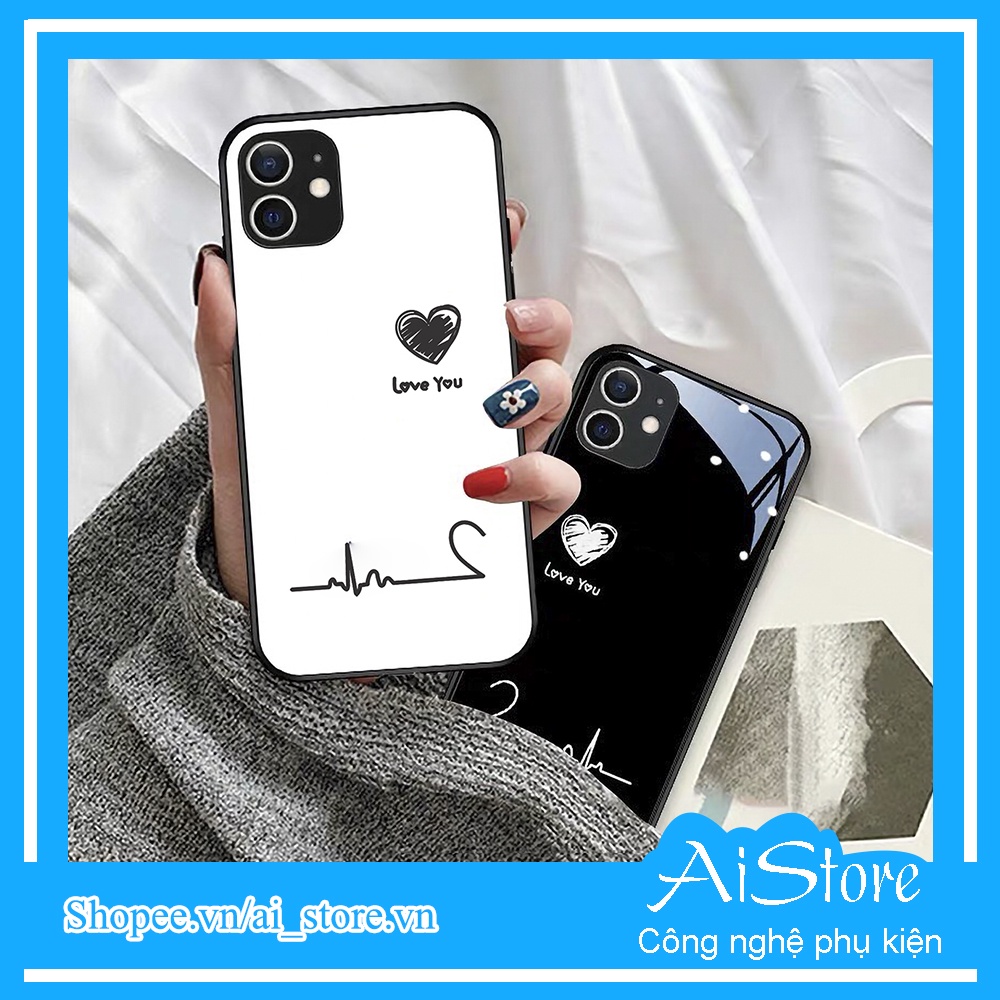 Ốp đôi iphone nhịp đập trái tim điện thoại 6 6s 7 8 plus x xs xr 11 pro max se2 12 mini 12 pro max | BigBuy360 - bigbuy360.vn