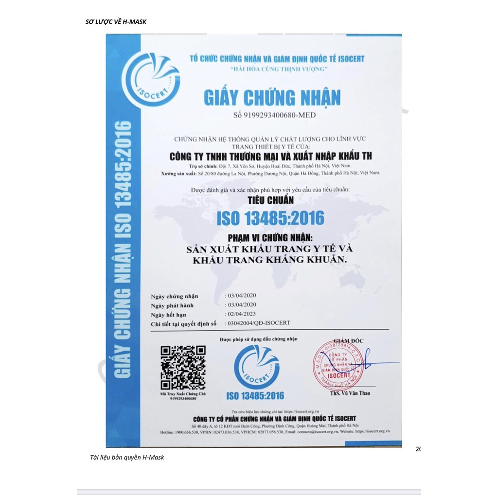 XUẤT DƯ MỸ (hộp 50c) TỪ NHÀ MÁY KHẨU TRANG Y TẾ 4 LỚP H-MASK | BigBuy360 - bigbuy360.vn