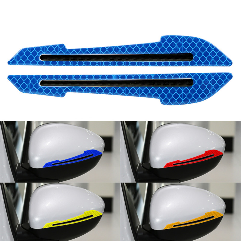 Set 2 miếng dán phản quang cảnh báo an toàn cho kính chiếu hậu xe hơi