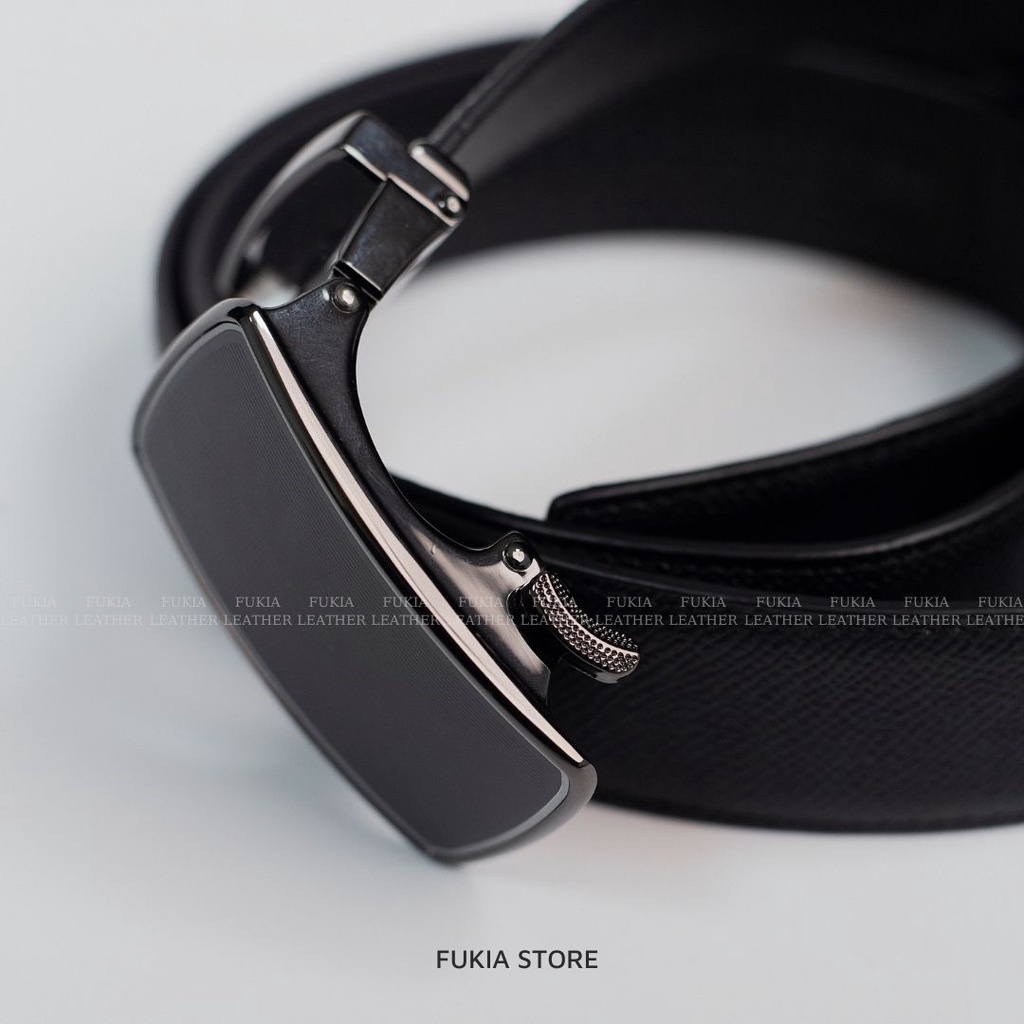 Dây lưng nam da thủ công Epsom khoá tự động cao cấp FUKIA VDL010