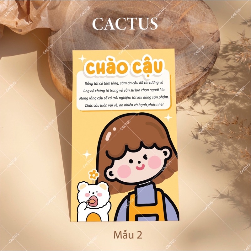 Combo 100 Card Cảm ơn khách hàng , Card Thank You 1 mặt