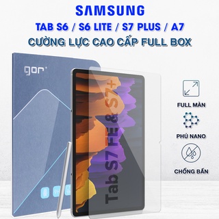 Kính cường lực samsung galaxy tab s6 / tab s6 lite / tab s7 / tab s7 plus / tab a7 2020 chính hãng gor full màn hình
