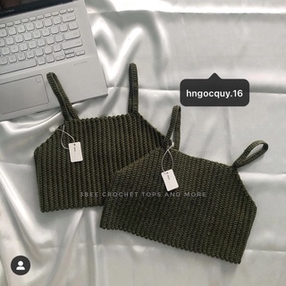 Áo dây len Basic Top handmade crochet