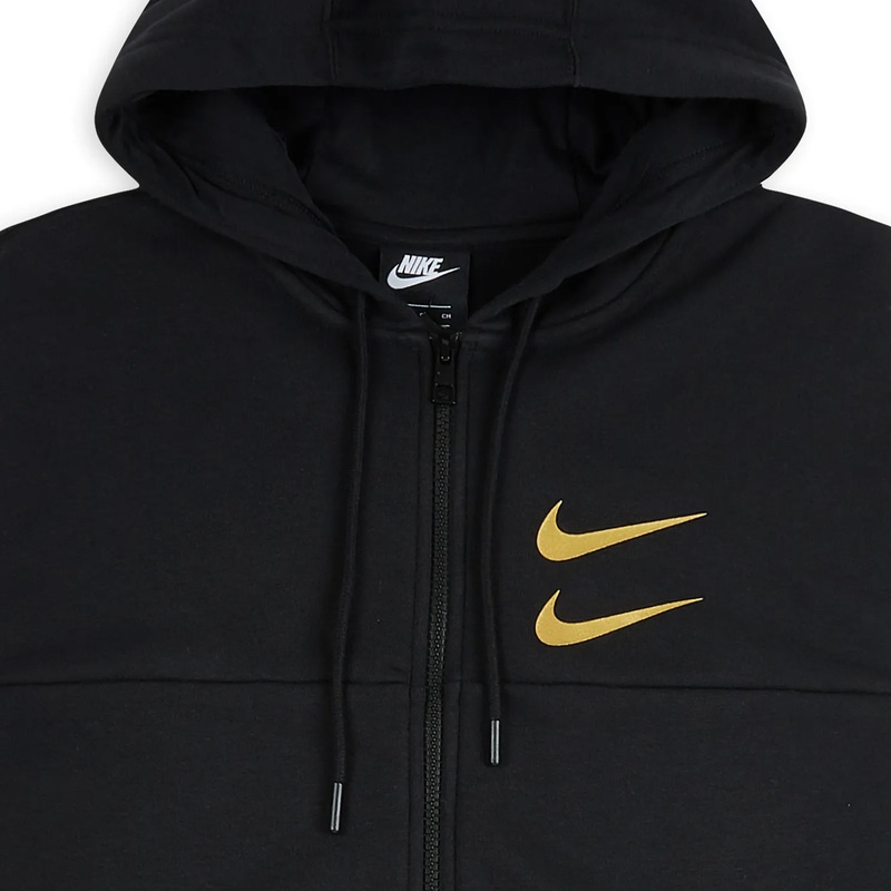 ÁO KHOÁC NIKE SPORTSWEAR SWOOSH FULL ZIP HOODIE - BLACK GOLD