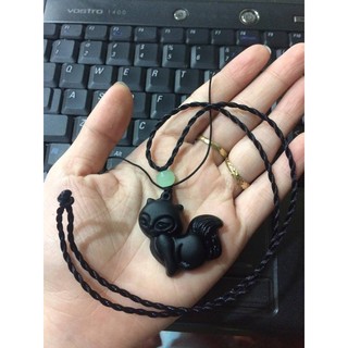 Dây chuyền bà hồ ly 9 đuôi đen tuyền - 200k