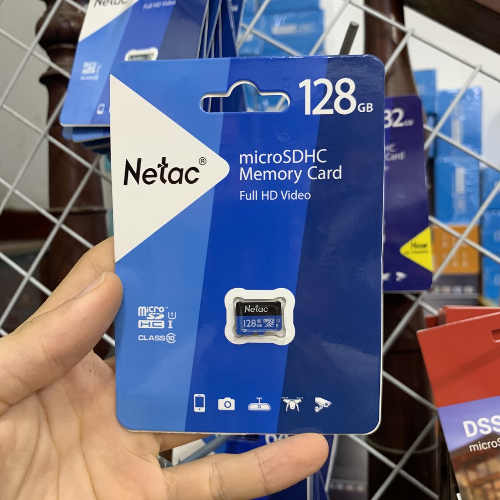 (Tem Vinago) Thẻ nhớ Netac 128GB Class10- 80Mb/s- Bảo hành 5 năm | BigBuy360 - bigbuy360.vn