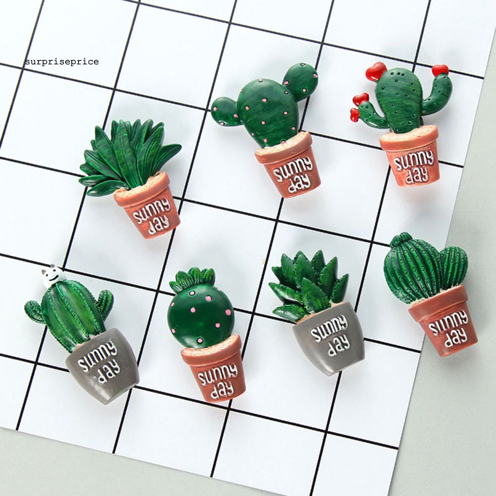 Nam châm trang trí tủ lạnh hình cây xương rồng xinh xắn