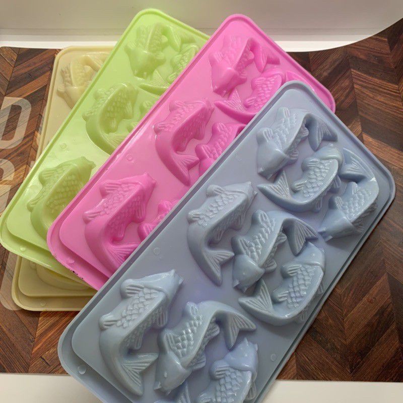 Khuôn rau câu, thạch trà sữa hình cá chép - 9 viên
