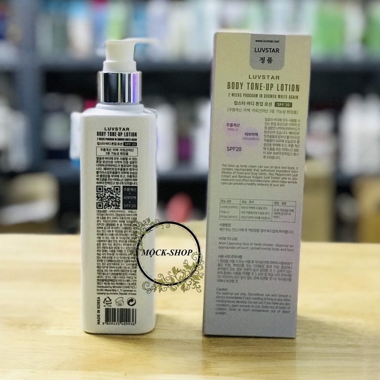 DƯỠNG THỂ LUVSTAR IN SHOWER WHITE AGAIN BODY TONE-UP LOTION SPF 20. | BigBuy360 - bigbuy360.vn