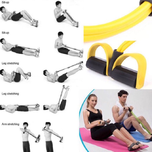 Dây kéo lưng, Dây tập thể dục, tập gym, tập cơ bụng thông minh điều chỉnh lực kéo,Dụng cụ hỗ trợ tập yoga tại nhà