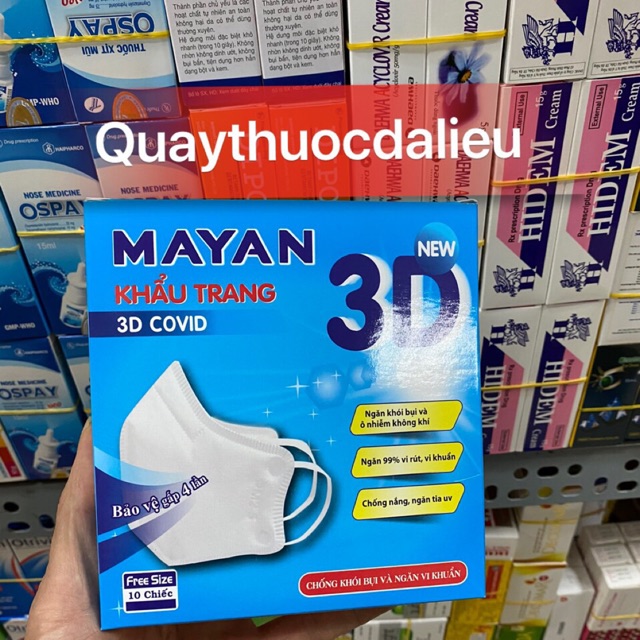 ✅KHẨU TRANG MAYAN 3D (10 chiếc)