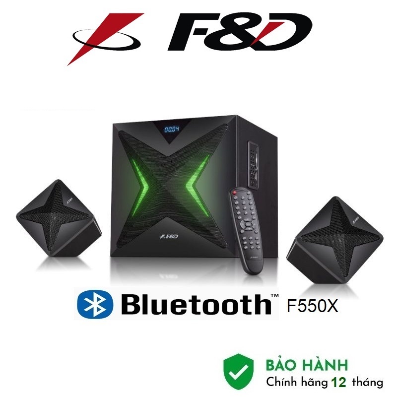 Loa Bluetooth Fenda F550X 56W kết nối không dây có khe cắm USB và Thẻ Nhớ - Hàng Chính Hãng