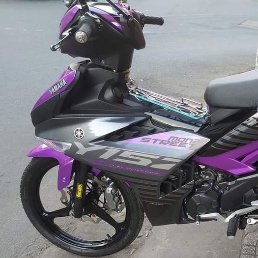 Tem Chế Exciter 150 Y15ZR Đen Phối Tím