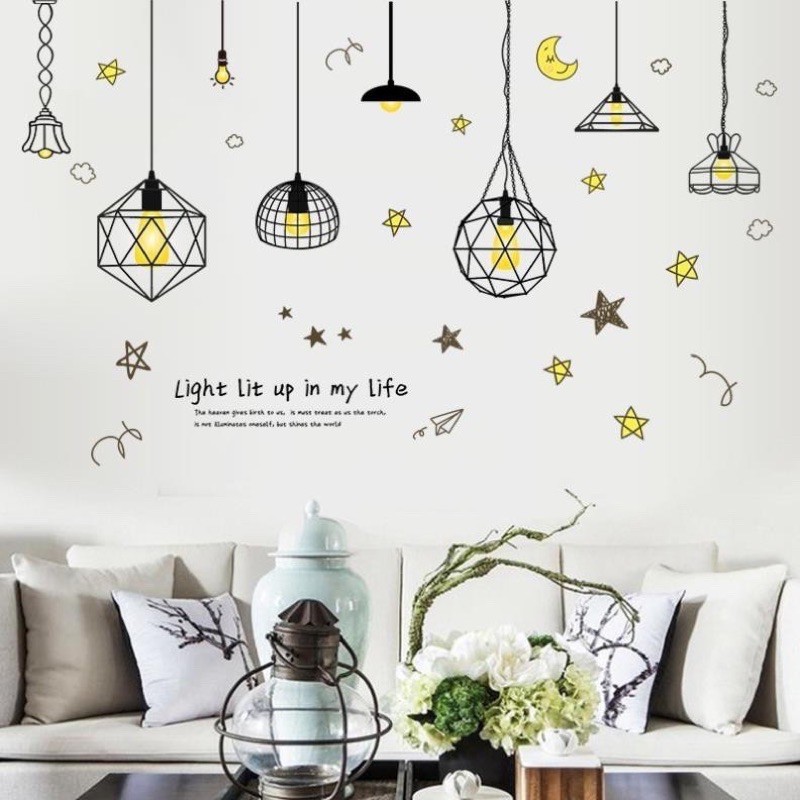 [Mã 1010LIFESALE10K giảm 10% đơn 50k] Decal decor tranh dán tường nhiều mẫu