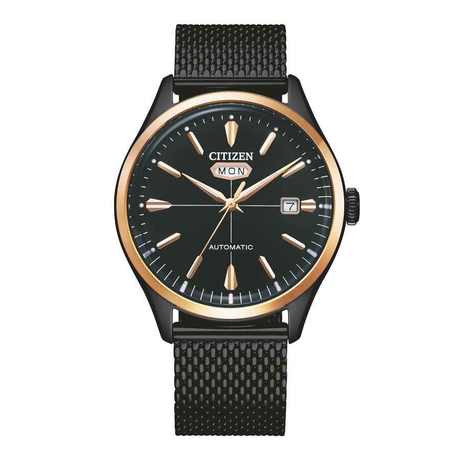 Đồng Hồ Citizen C7 Unisex Dây Thép Không Gỉ NH8396-82E - Mặt Đen