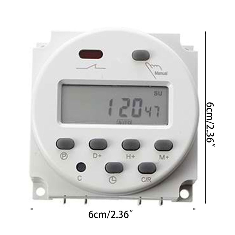 Đồng Hồ Hẹn Giờ Tự Động Nev CN101A Màn Hình LCD 110V / 220V / 24V / 12V