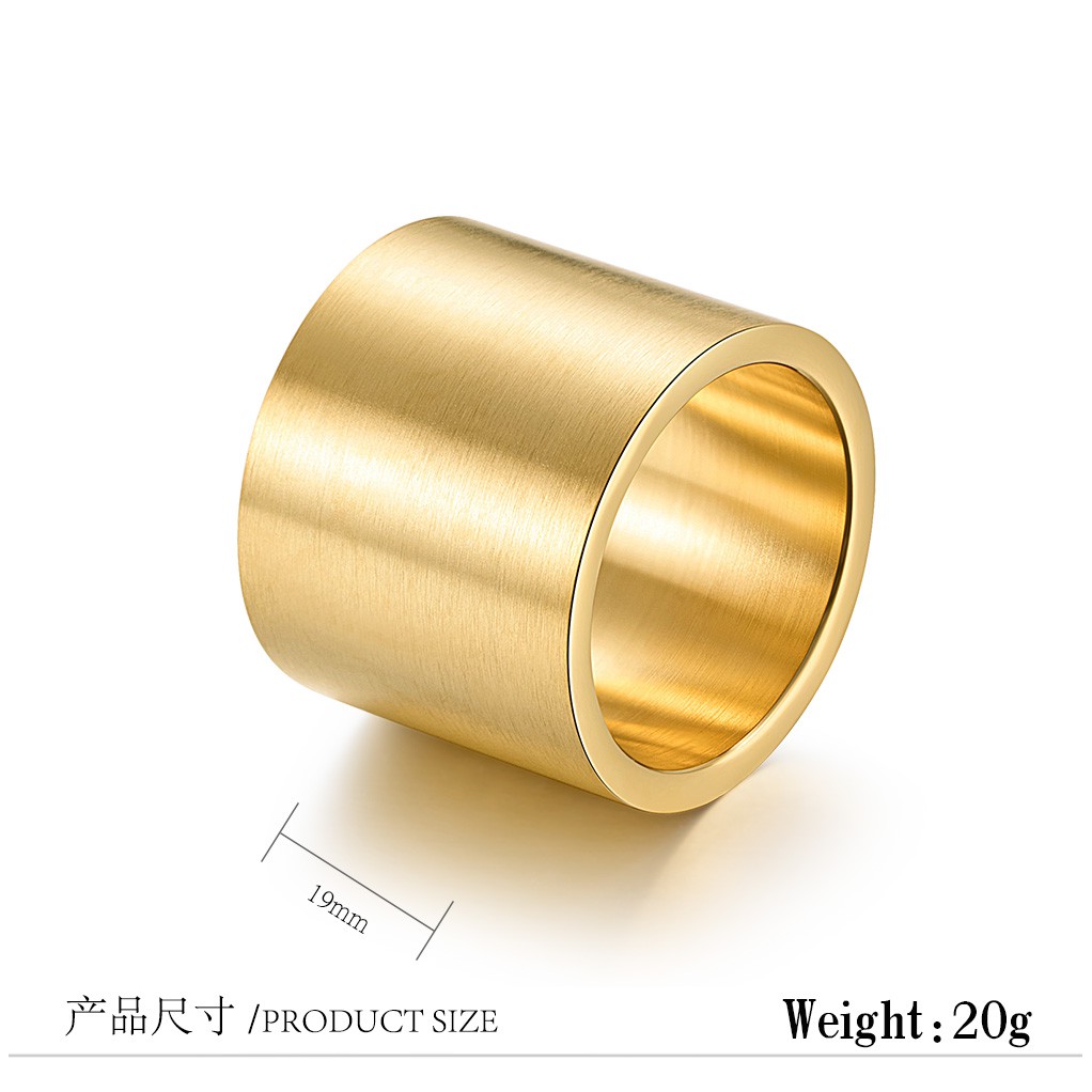 Nhẫn đeo tay cỡ lớn bằng thép titan kéo sợi cho nam