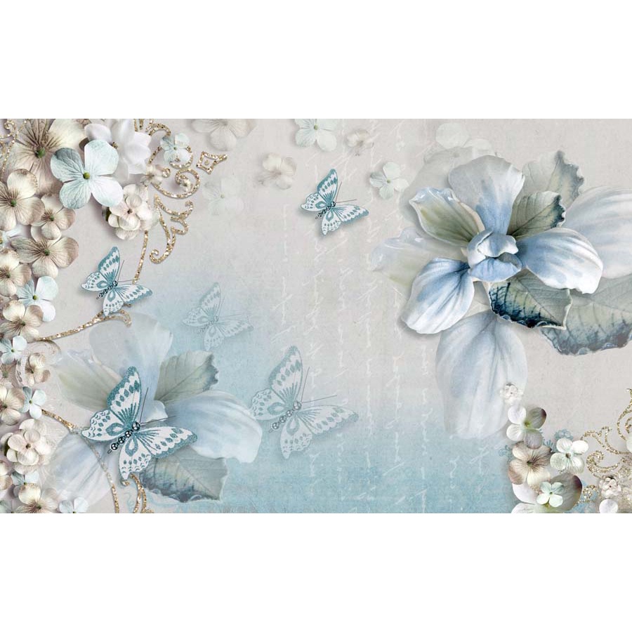 Tranh dán tường vải lụa 3D giành cho Trà chanh in theo kích thước yêu cầu – Không giới hạn kích thước