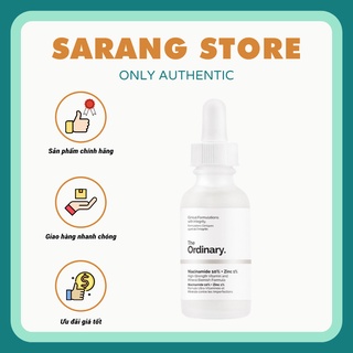 Serum giảm mụn The Ordinary Niacinamide 10% + Zinc 1% 30ml [Sarang Store]