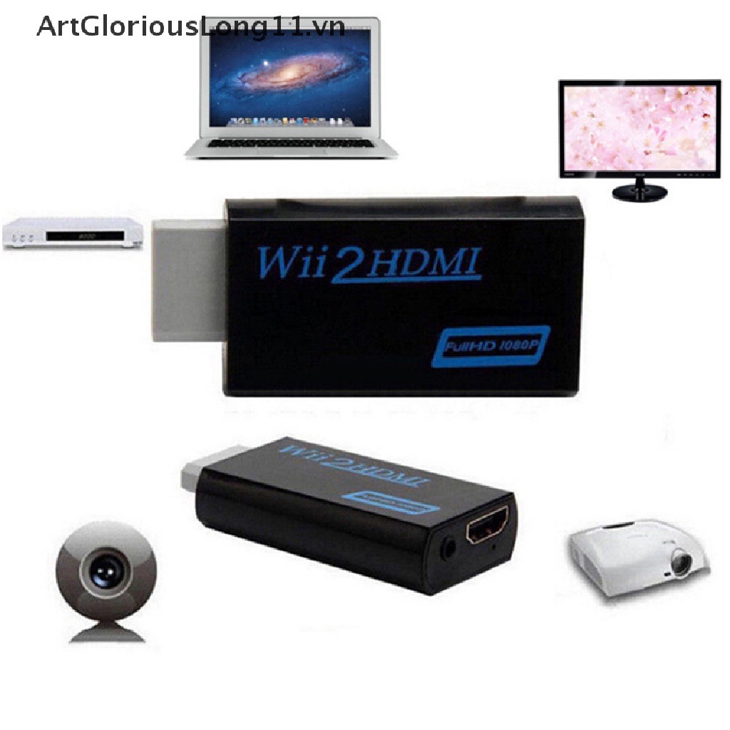 Đầu Chuyển Đổi Âm Thanh Từ Giắc Cắm 3.5mm Sang HDMI Wii2HDMI Full HD 1080P Chuyên Dụng