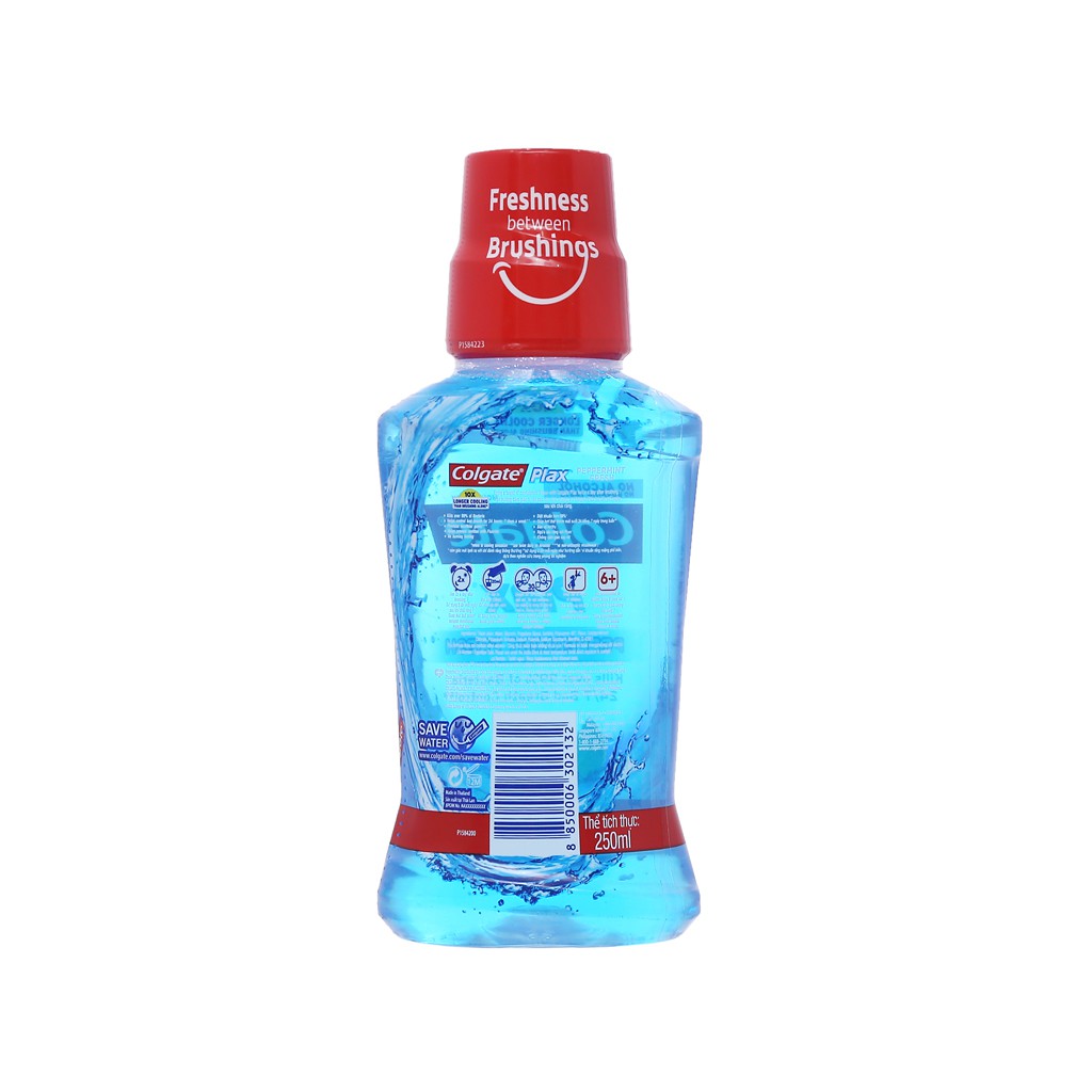 Nước Súc Miệng Colgate Plax Bạc Hà The Mát 250ml