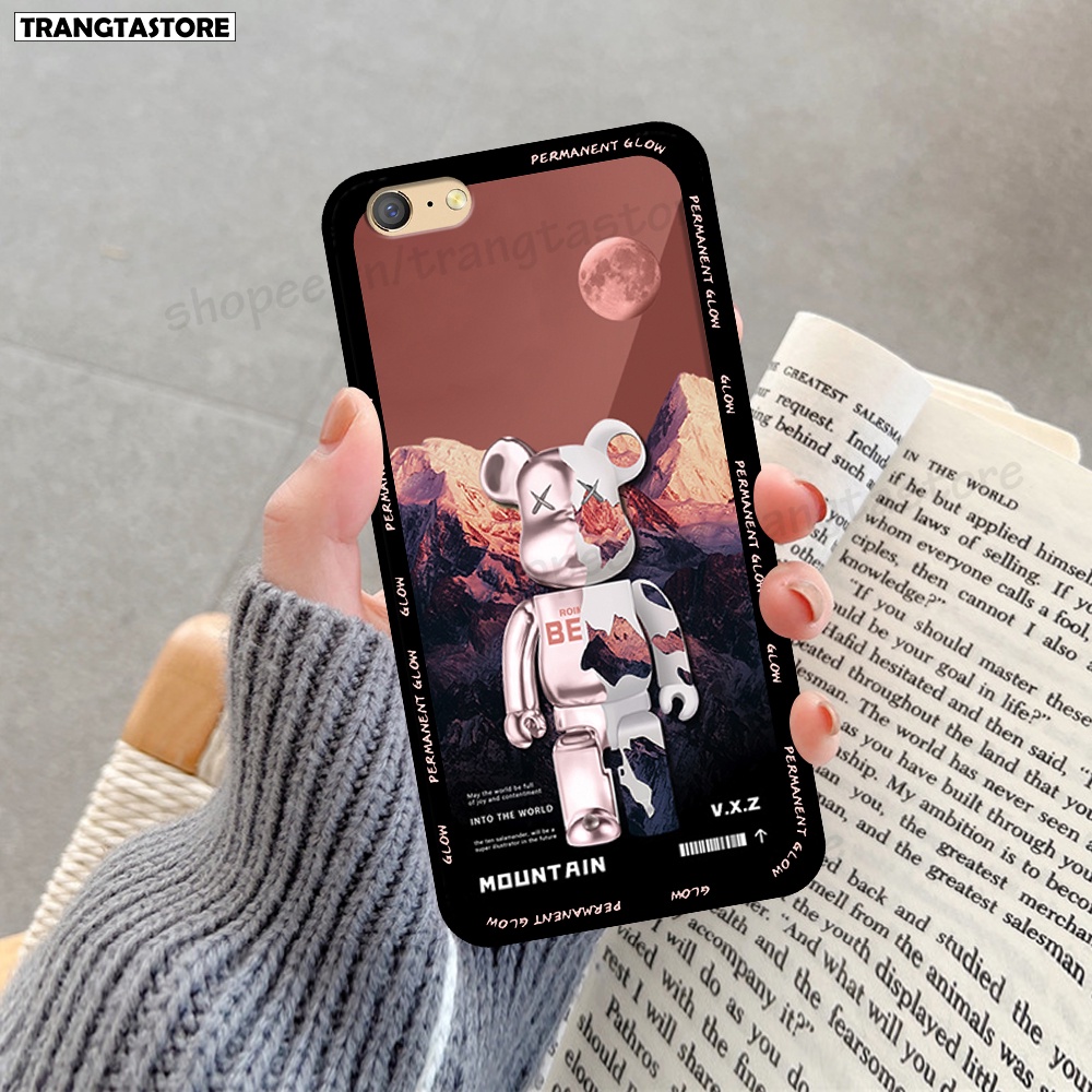 Ốp Oppo A39 / A57 / A71 / F3 Lite in hình gấu Bearbrick,Mountain,xanh,đen,đỏ giá rẻ