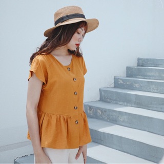 Áo peplum cộc tay