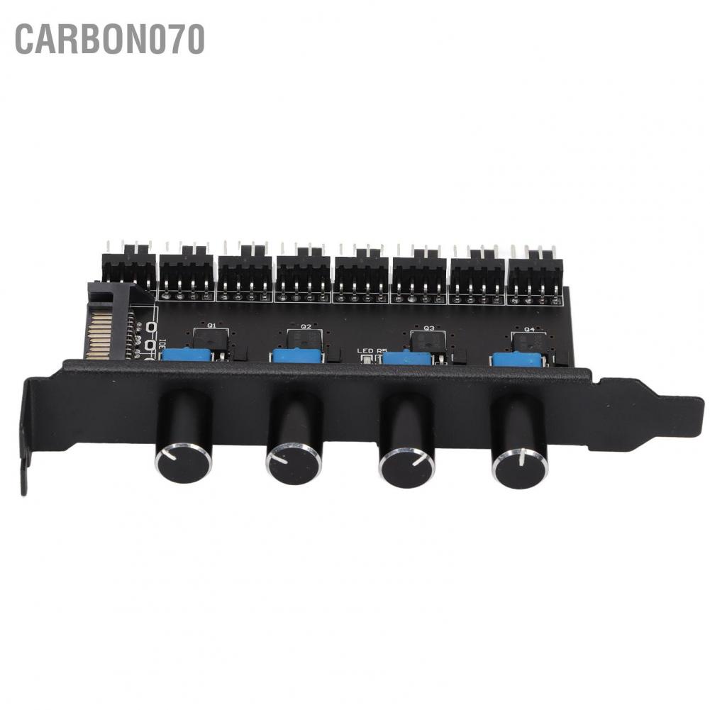 Bộ Điều Chỉnh Tốc Độ Quạt PC 0-12V 8 Chiều 4 Pin 3 Pin Cho Hệ Thống Tản Nhiệt CPU Chassis HDD VGA PWM【Carbon070】
