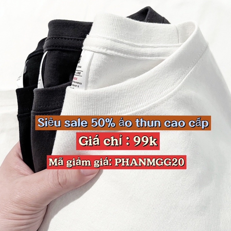 Áo thun cổ tròn unisex dành cho nam nữ