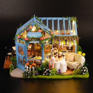  Mô hình nhà búp bê tự làm CUTEROOM diy Doll House Miniature A-068-B Rose Garden Teahouse 