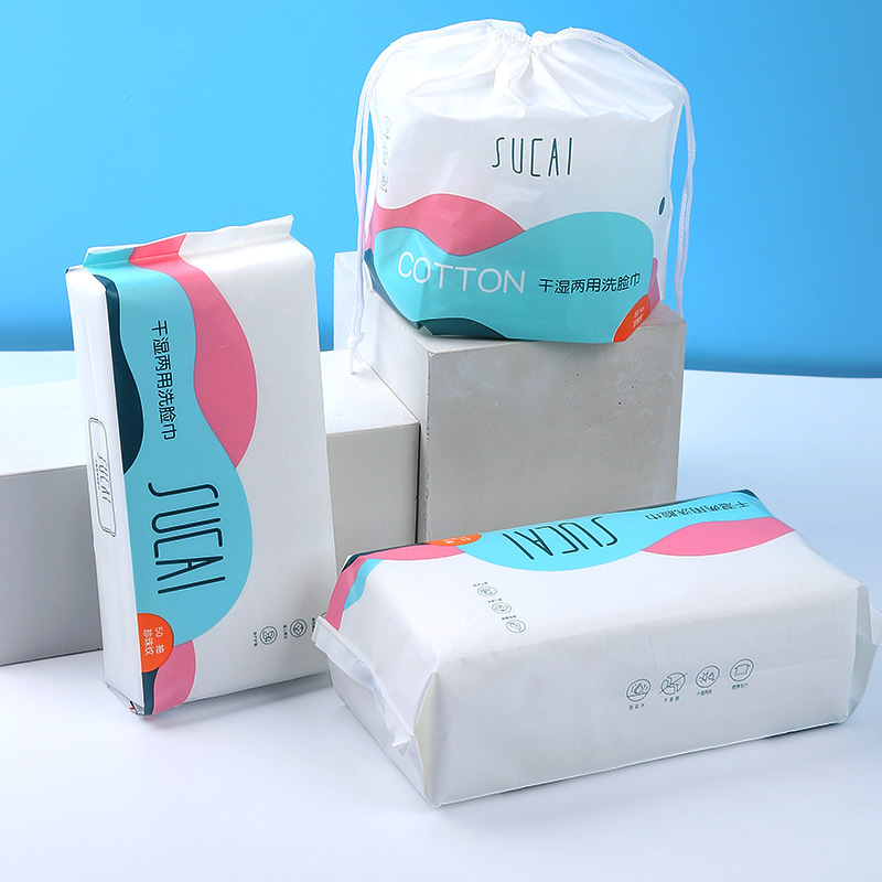 Khăn mặt khô dùng 1 lần lau khô, lau ướt - Giấy lau mặt dùng một lần