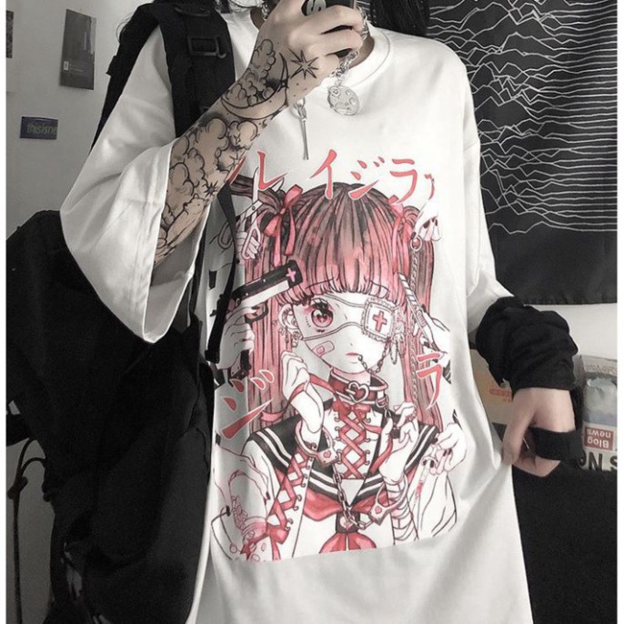 [Mã FAMARAL1 giảm 10K đơn 50K] Áo thun tay lỡ Unisex Awesometee, áo phông form rộng ATL ANIME M415