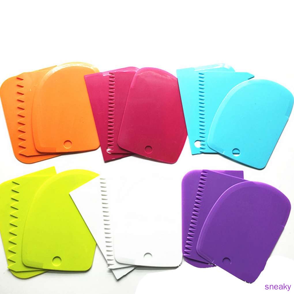 Set 3 Dụng Cụ Cạo Răng Bằng Nhựa Nhiều Màu Sắc Đa Năng Có Thể Tái Sử Dụng