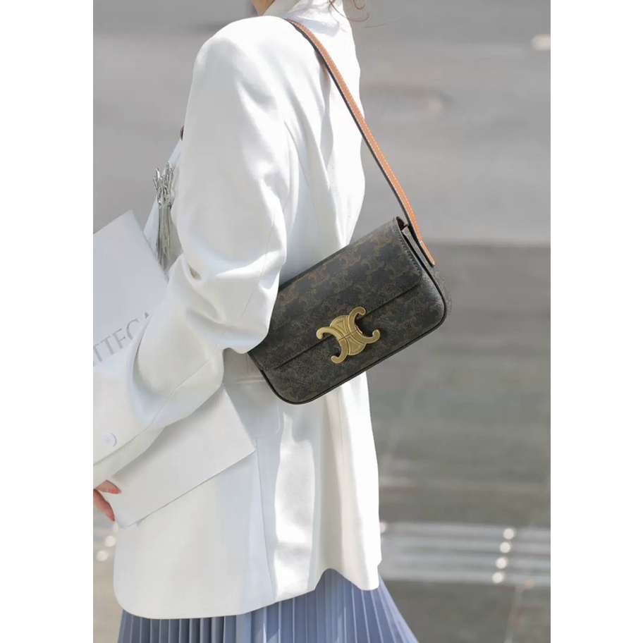 túi kẹp nách nữ ce line siêu hot 20cm x 12cm x 4cm full box đen