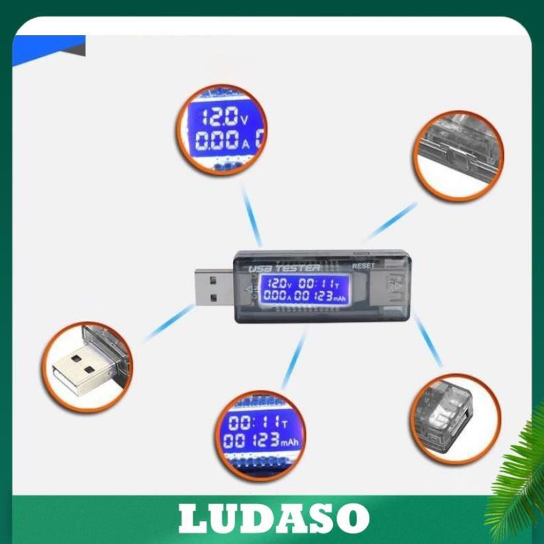 Thiết bị test pin sạc, củ sạc, đo dòng điện, check dung lượng pin KWS-V21 LUDASO