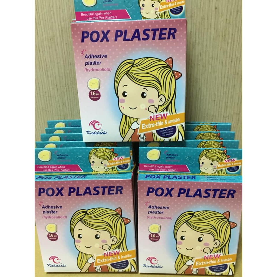 Miếng dán mụn Pox Plaster 16 miếng 1 hộp