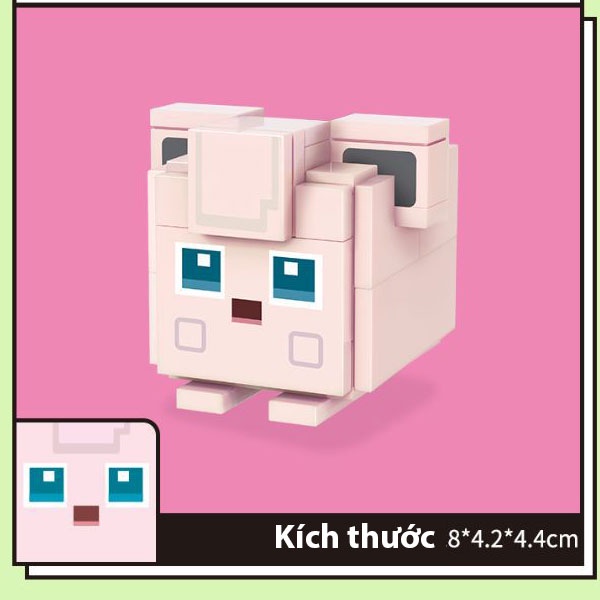 Đồ chơi lắp ghép Pokemon 01 Con Đồ chơi sưu tập Pokemon lắp ghép