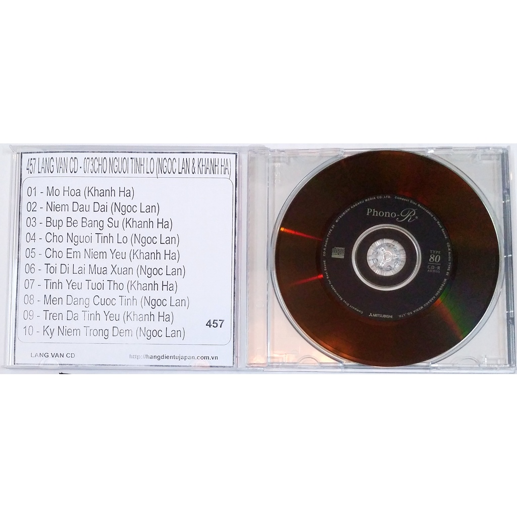 BỘ 3 ĐĨA CD GHI NHẠC NHƯ HÌNH ( 457 - 459 )