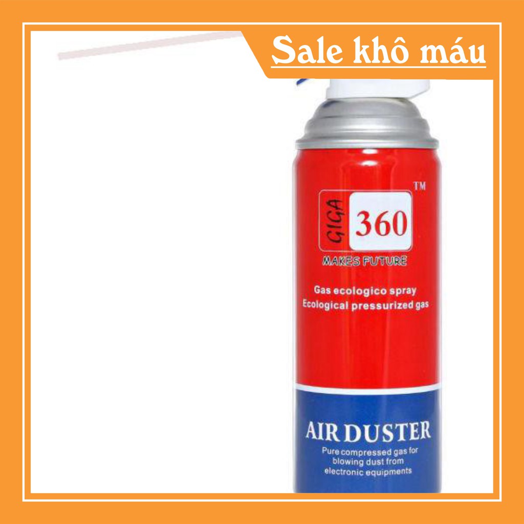 Bình xịt bụi khí nén Air Duster vệ sinh Laptop Máy Tính (Xả Kho) Nước Lau Giga 360.NLG .c