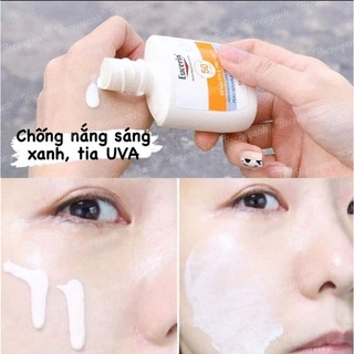 Kem chống nắng ngừa lão hoá eucerin sensitive protect sun fluide spf50+ 50ml